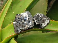 Natural Bright Silver Lead Galena Cobbed Specimens x 20 From Kaokoveld, Namibia