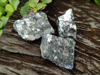 Natural Bright Silver Lead Galena Cobbed Specimens x 20 From Kaokoveld, Namibia