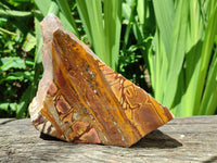 Polished On One Side Nguni Jasper Slices x 4 From Northern Cape, South Africa