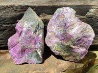 Natural Stichtite Cobbed Specimens x 6 From Barberton, South Africa