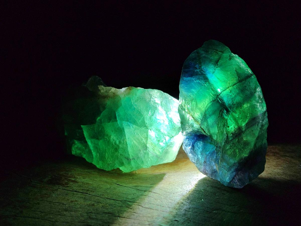 Natural Watermelon Fluorite Cobbed Specimens x 24 From Uis, Namibia