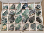 Natural Watermelon Fluorite Cobbed Specimens x 24 From Uis, Namibia
