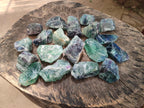 Natural Watermelon Fluorite Cobbed Specimens x 24 From Uis, Namibia