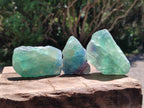 Natural Watermelon Fluorite Cobbed Specimens x 24 From Uis, Namibia