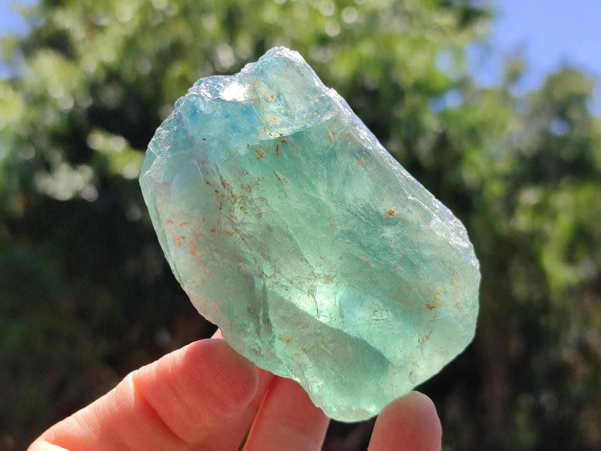 Natural Watermelon Fluorite Cobbed Specimens x 24 From Uis, Namibia