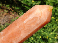 Polished Orange Twist Calcite Tower x 1 From Maevantanana, Madagascar