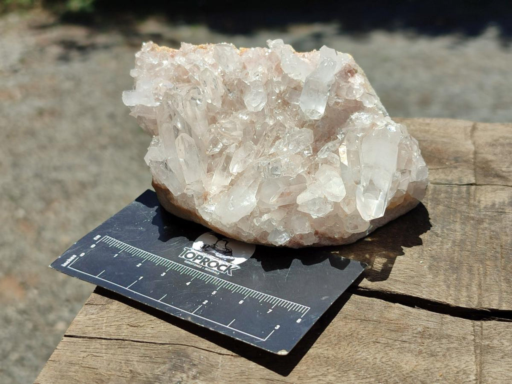 Polished Clear Quartz Clusters x 4 From Madagascar