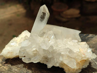 Polished Clear Quartz Clusters x 4 From Madagascar