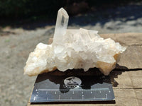 Polished Clear Quartz Clusters x 4 From Madagascar