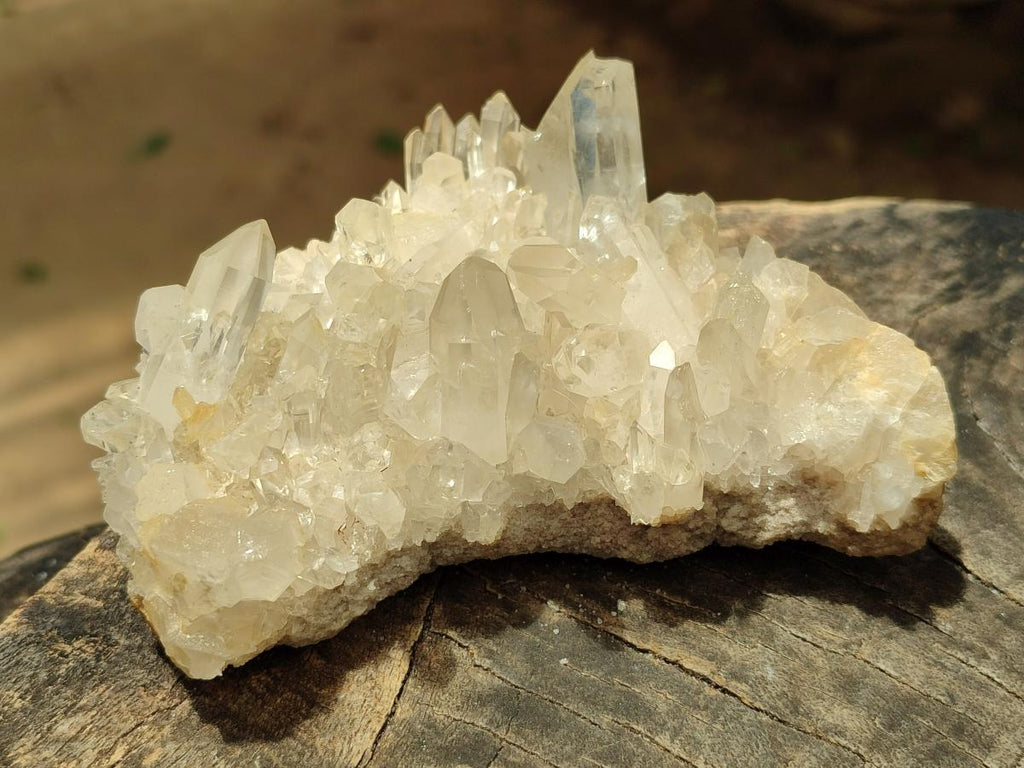 Polished Clear Quartz Clusters x 4 From Madagascar