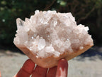 Polished Clear Quartz Clusters x 4 From Madagascar