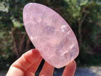 Polished Rose Quartz Standing Free Form x 4 From Madagascar