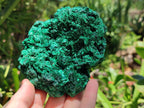 Natural Silky Malachite Specimens x 3 From Kasompe, Congo