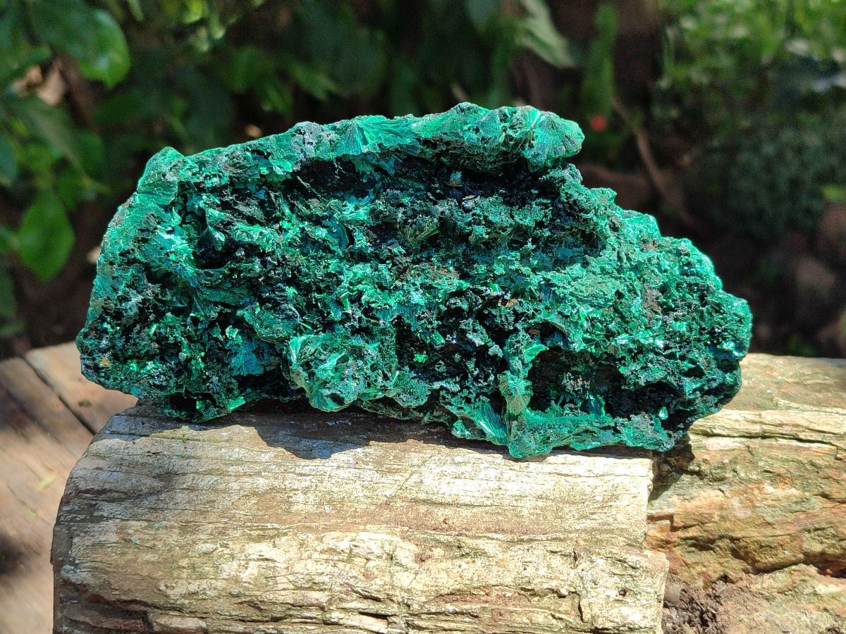 Natural Silky Malachite Specimens x 3 From Kasompe, Congo