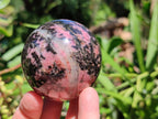 Polished Rhodonite Spheres x 4 From Ambindavato, Madagascar