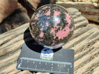 Polished Rhodonite Spheres x 4 From Ambindavato, Madagascar