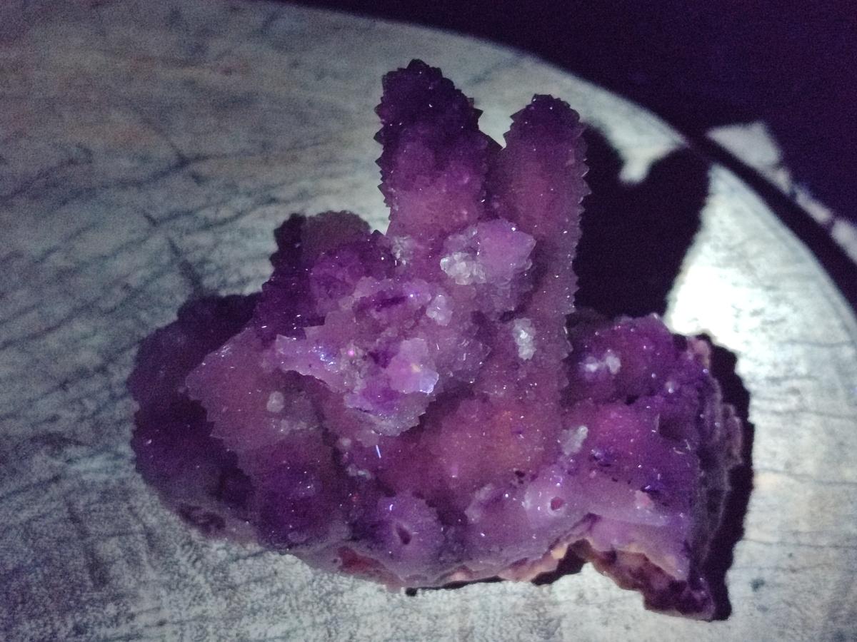 Natural Drusy Quartz Coated Calcite Pseudomorph Specimens x 3 From Albert's Mountain, Lesotho