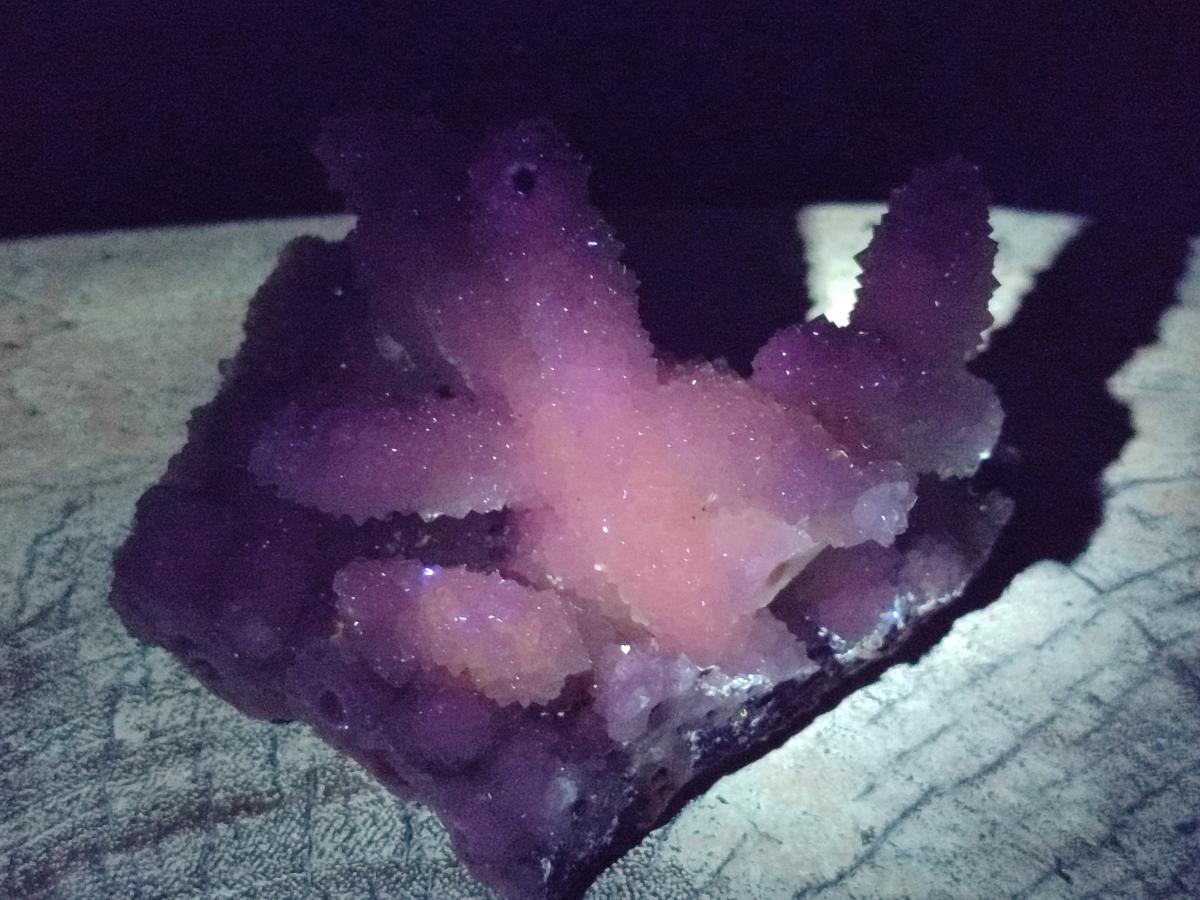 Natural Drusy Quartz Coated Calcite Pseudomorph Specimens x 3 From Albert's Mountain, Lesotho
