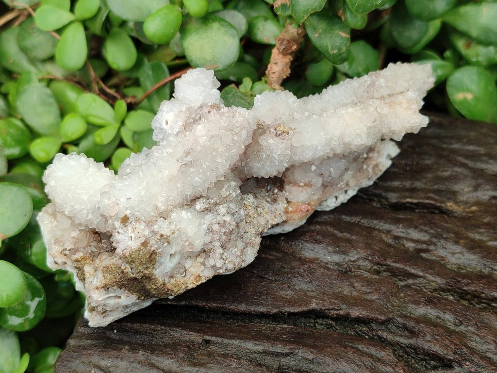 Natural Drusy Quartz Coated Calcite Pseudomorph Specimens x 3 From Albert's Mountain, Lesotho