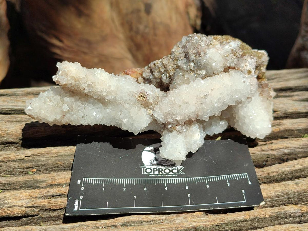 Natural Drusy Quartz Coated Calcite Pseudomorph Specimens x 3 From Albert's Mountain, Lesotho