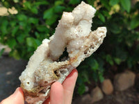 Natural Drusy Quartz Coated Calcite Pseudomorph Specimens x 3 From Albert's Mountain, Lesotho