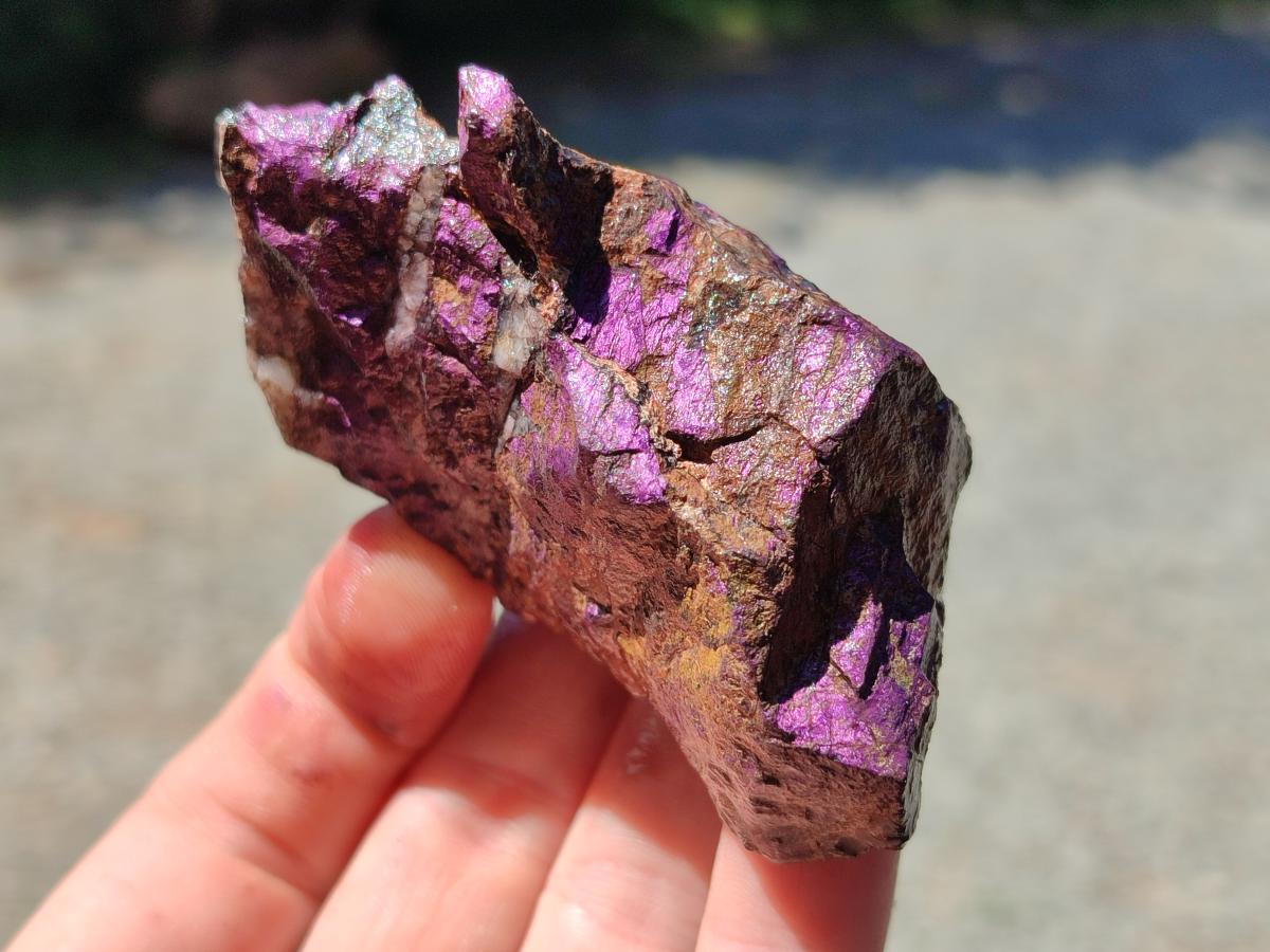 Natural Metallic Purpurite Specimens x 12 From Erongo, Namibia