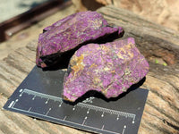 Natural Metallic Purpurite Specimens x 12 From Erongo, Namibia