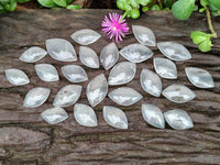 Polished Small Clear Girasol Quartz Crystal Angel Tears x 35 From Madagascar