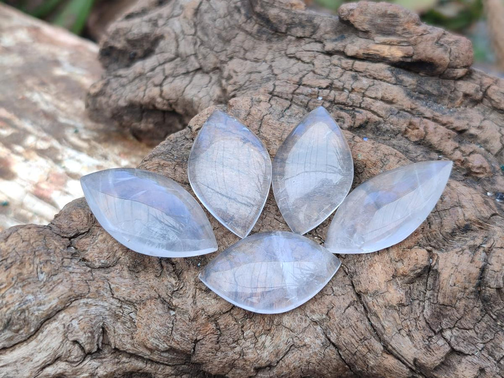 Polished Small Clear Girasol Quartz Crystal Angel Tears x 35 From Madagascar