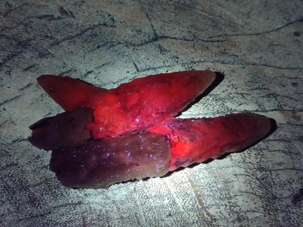 Natural Drusy Quartz Coated Spearhead Calcite Specimens x 35 From Albert's Mountain, Lesotho