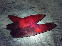 Natural Drusy Quartz Coated Spearhead Calcite Specimens x 35 From Albert's Mountain, Lesotho