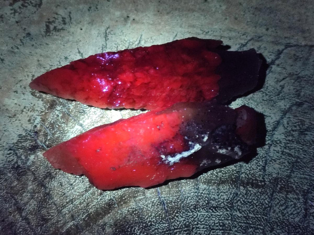 Natural Drusy Quartz Coated Spearhead Calcite Specimens x 35 From Albert's Mountain, Lesotho