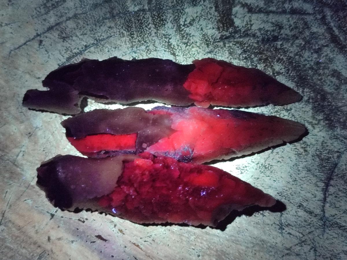 Natural Drusy Quartz Coated Spearhead Calcite Specimens x 35 From Albert's Mountain, Lesotho