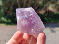 Polished Jacaranda Amethyst Single Crystals x 12 From Mumbwa, Zambia