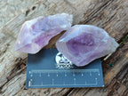 Polished Jacaranda Amethyst Single Crystals x 12 From Mumbwa, Zambia