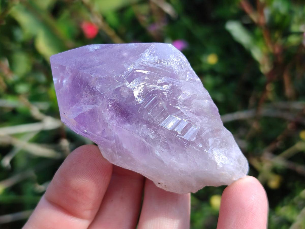 Polished Jacaranda Amethyst Single Crystals x 12 From Mumbwa, Zambia