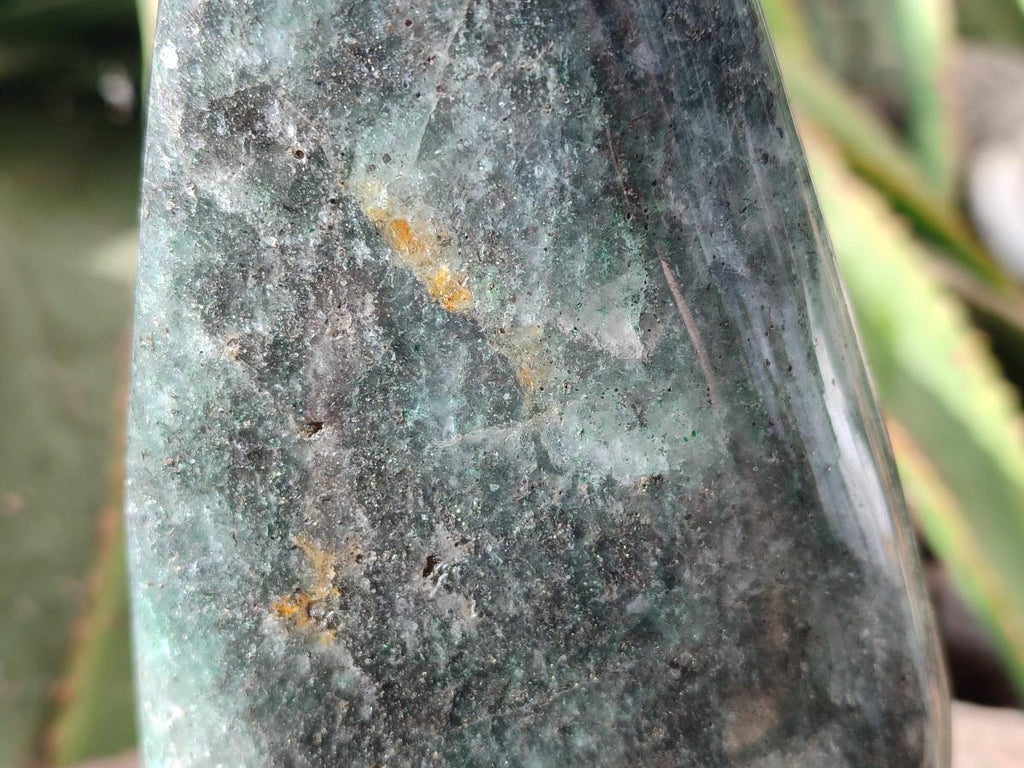 Polished Fuchsite Quartz Standing Free Forms x 2 From Andakatany, Madagascar