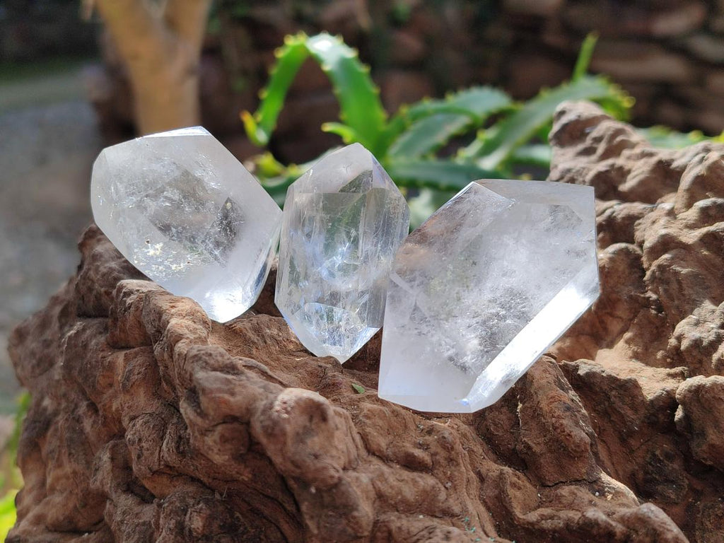Polished Double Terminated Clear Quartz Crystals x 35 From Madagascar - Toprock Gemstones and Minerals 
