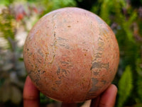 Polished Peach Moonstone Spheres x 3 From Madagascar