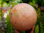 Polished Peach Moonstone Spheres x 3 From Madagascar