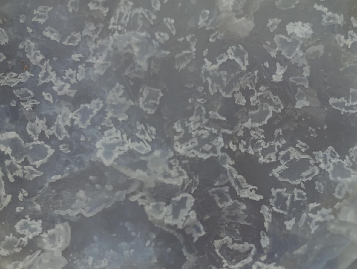 Natural Etched Blue Chalcedony Geodes x 12 From Nsanje, Malawi