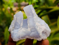 Natural Etched Blue Chalcedony Geodes x 12 From Nsanje, Malawi