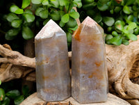 Polished Ocean Jasper Crystal Shaped Points x 3 From Madagascar