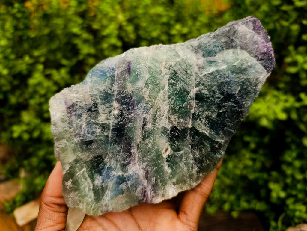 Natural Watermelon Fluorite Cobbed Specimens x 3 From Uis, Namibia