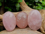 Polished Rose Quartz Palm Stones x 12 From Madagascar