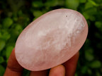Polished Rose Quartz Palm Stones x 12 From Madagascar