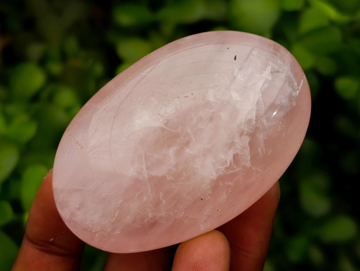 Polished Rose Quartz Palm Stones x 12 From Madagascar