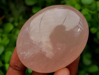 Polished Rose Quartz Palm Stones x 12 From Madagascar