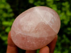Polished Rose Quartz Palm Stones x 12 From Madagascar