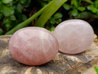 Polished Rose Quartz Palm Stones x 12 From Madagascar